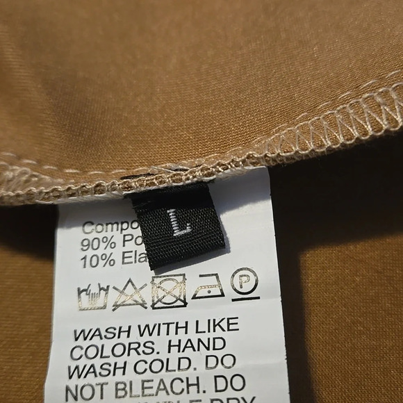 Dressin Mini Skirt Ruche'd one side w/ Draped Asymmetrical Style. Women size L - Picture 8 of 13